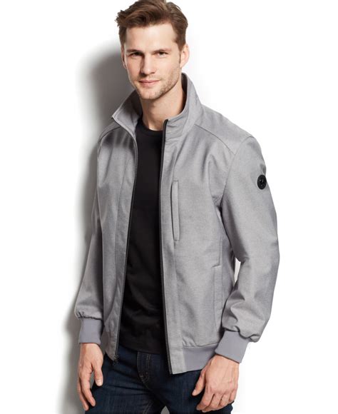 michael kors grau jacke man|Michael Kors jacket.